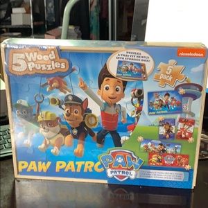 Paw Patrol 5 Wooden Puzzles NEW 🐾